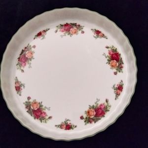 Old Country Roses  Large 12" Quiche Dish